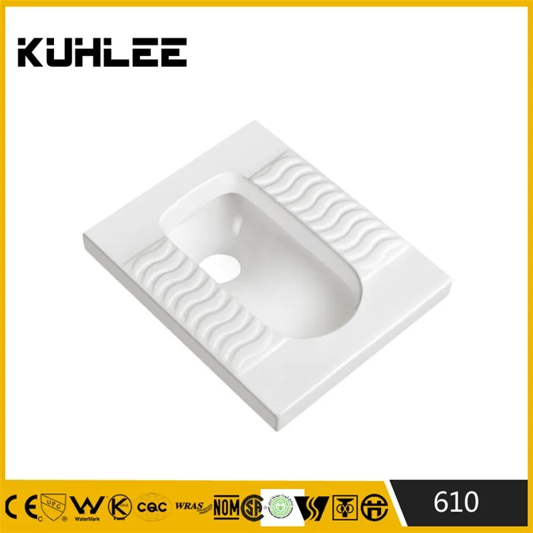 Hot sale asian squatting WC pan toilet sanitary610