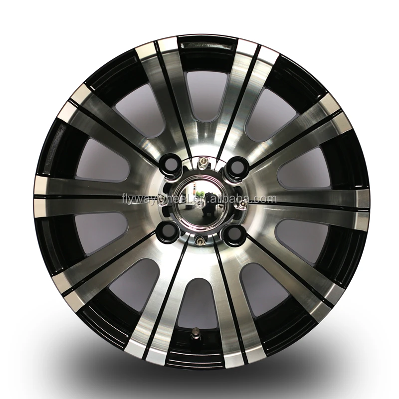 
Flyway FC001 14x6.0 Offset -10 Black Machined Face Finish For Toyota Van Cars 