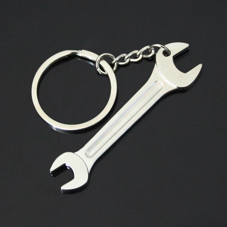 Promotional Engraved Metal Keychain Custom Wrench Keychain,Personalized
