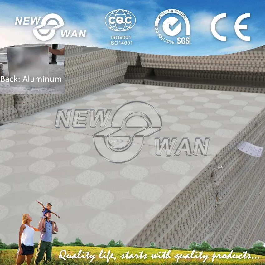 Pvc de yeso laminado panel de techo/recubierto de vinilo de yeso del