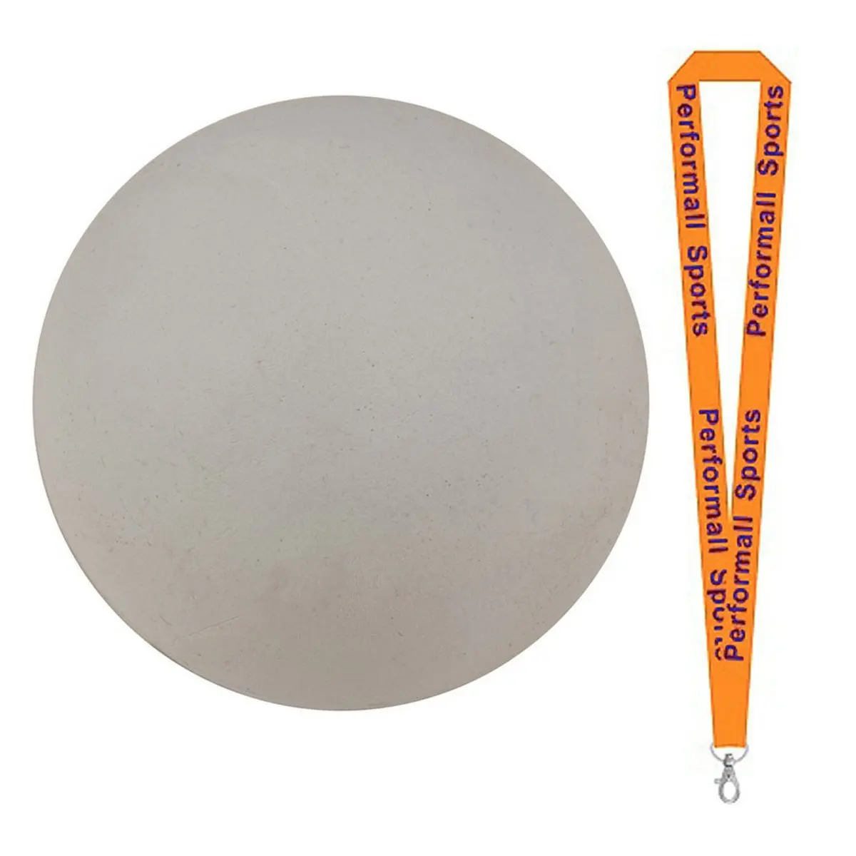 Champion Sports Practice Lacrosse Ball White (Set of 12) with 1 Performall Lanyard PLW-1P