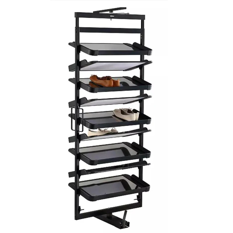
360 Degree Revolving Large Storage Aluminum Shoe Rack Cabinet 