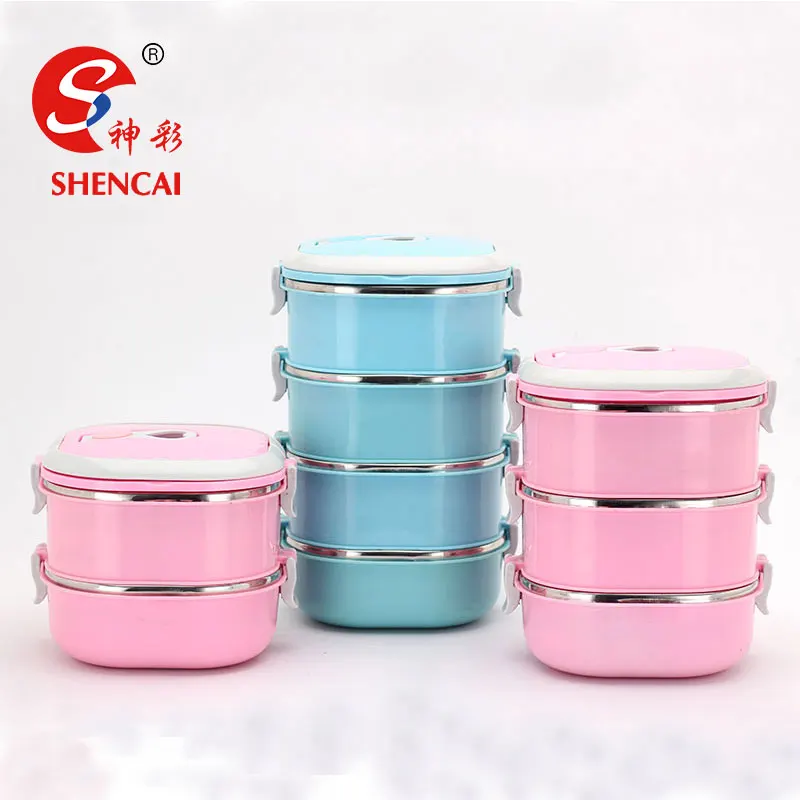 Oumego Kitchen  304 Stackable Bento Lunch Boxes Food Containers 2 5  Compart Stainless Steel Lunch Box Kids - China Stainless Steel Lunch Box  and Lunch Box Stainless Steel price