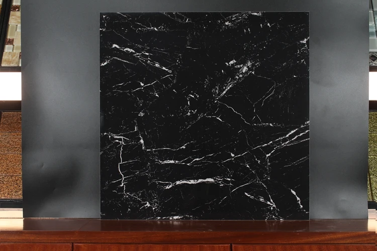 Black Marble White Veins Porcelain Tile China Tiles In Pakistan