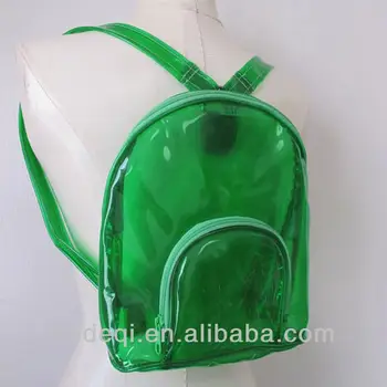 neon green transparent bag