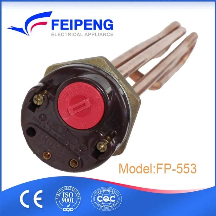 Factory Supply Copper Electric Immersion Heating Element With Thermostat To Solar Water Heater