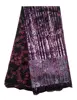 New Fashion dress african french lace fabrics 2018 French tulle lace embroidered nigeria laces with sequins fabric