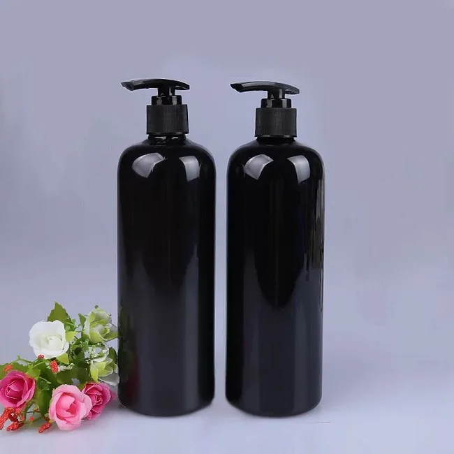 350ml 330ml Plastic Shower Gel Liquid Dispenser Pump Bottle With Black