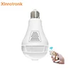 Innotronik Support Max 128GB SD Card Wireless IP Camera Fisheye Lens Light Bulb Camera