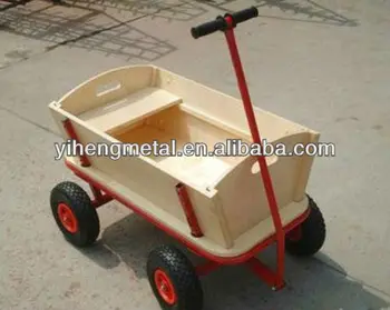 wooden push wagon