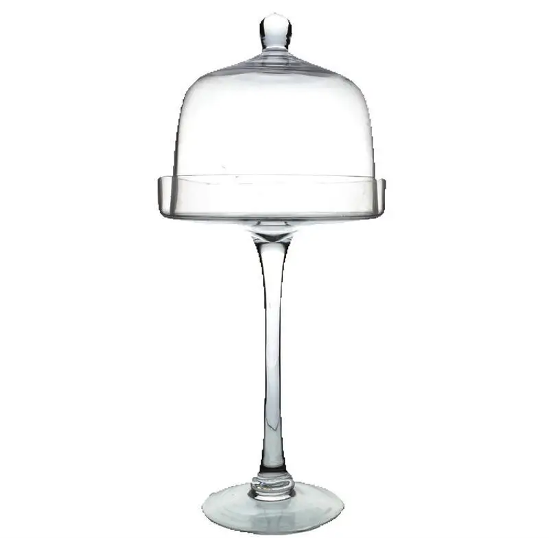Long Stem Clear Glass Cake Stand For Home Decoration Buy Cake