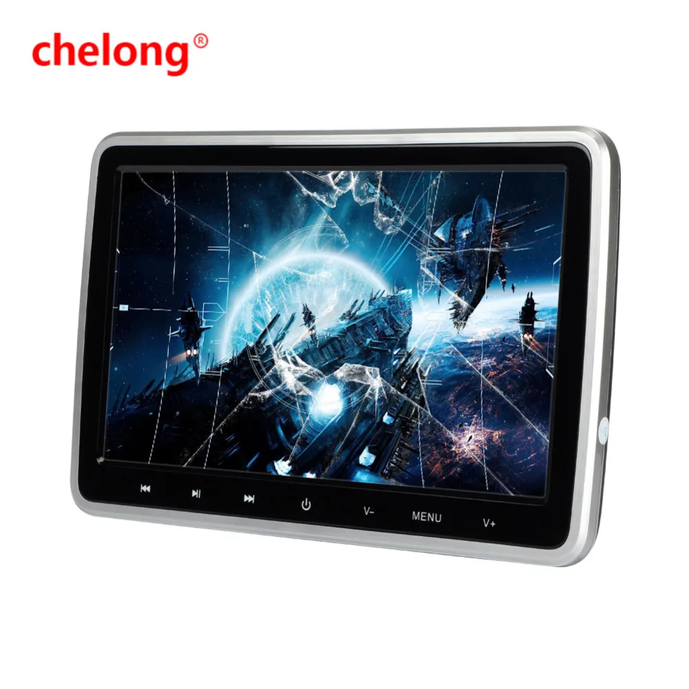 10.1inch car headrest dvd player with fm,usb,sd touch screen
