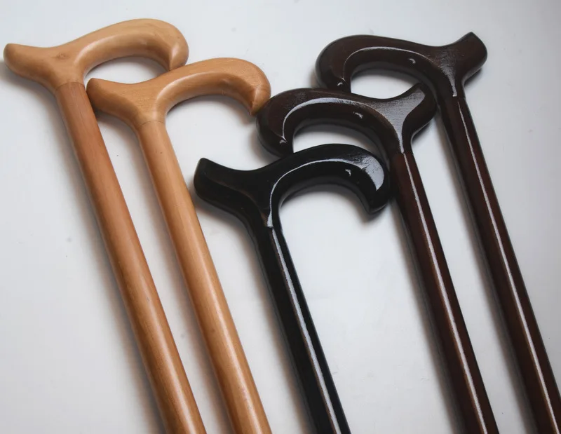 Old Solid Crutch And Cane Wooden Practical Old Crutches,Walking Sticks