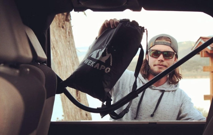 2018 amazon top seller wekapo inflatable lounger outdoor camping lazy air lounger sleeping bags