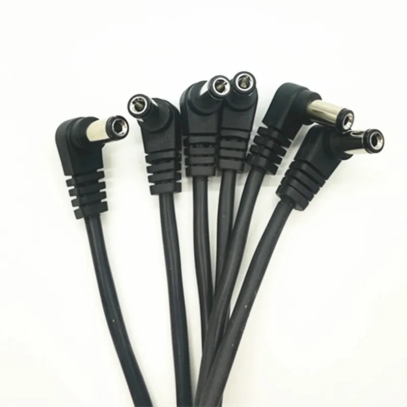 Custom Low Voltage12v 24v 18awg 5a Rated Right Angle Dc Power Plug 5