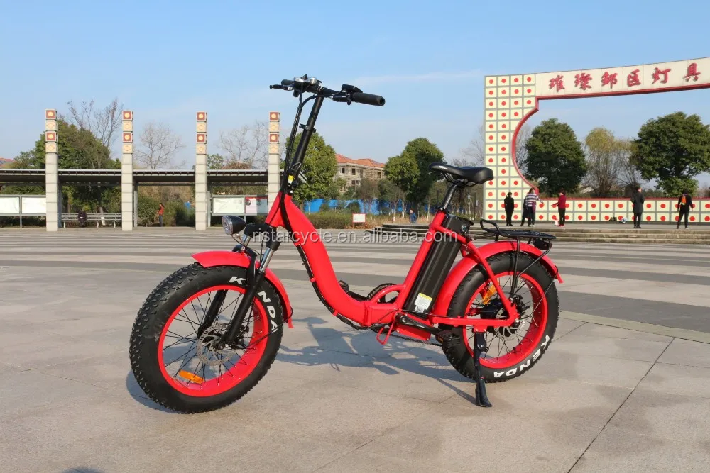 锂电池折叠脂肪轮胎 big wheel 48 v 500 w 电动自行车自行车