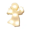 Ultra Low Price Led Christmas Lights White Angel Figurine Light Marquee Light Gift For Kids Home decor