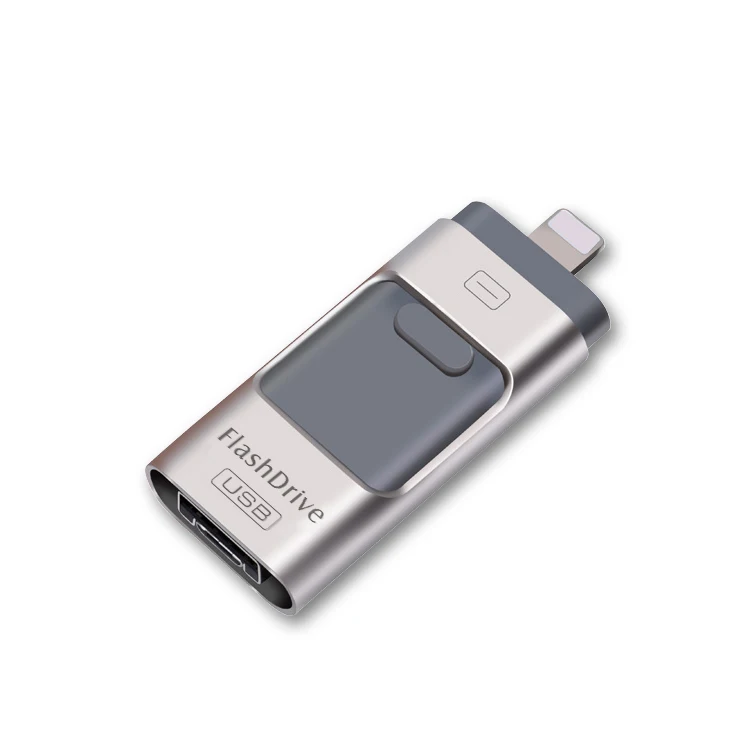 2019 New products Hot Selling 3 in 1 Pen Drive real capacity 256gb OTG USB 3.0 Flash Drive for Moebile Phone - ANKUX.COM