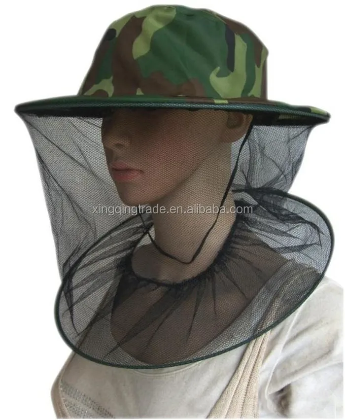 Anti Mosquito Bug Bee Insect Mesh Hut Kopf Gesicht schützen Cap Net Cover D5J8 