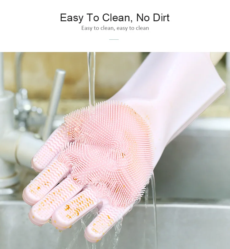 Silicone Scrubber Gloves, Silicone Magic Glove, Silicone Dish Washing Gloves