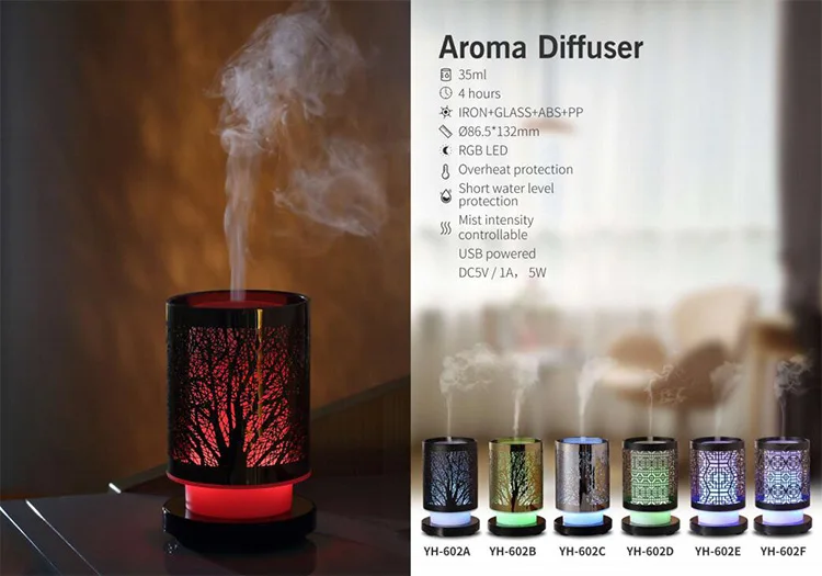 Candle Tabletop Ultrasonic Aromatherapy Fragrance Oil Diffusers Buy