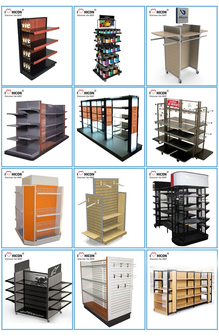 Advertising Equipment Pets Food Metal Supermarket Gondola Display