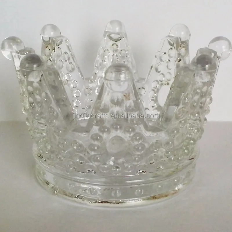 Crown Shape Glass Candle Holder Votive Candle Holder Tealight Candle Holder Buy Glass Candle