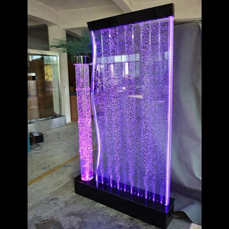 Decorative LED water bubble panel wall feature design home partition walls