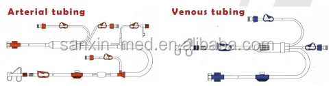 Blood Purification Bubing Hemodialysis Blood Line Set