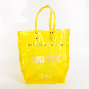 yellow clear bag