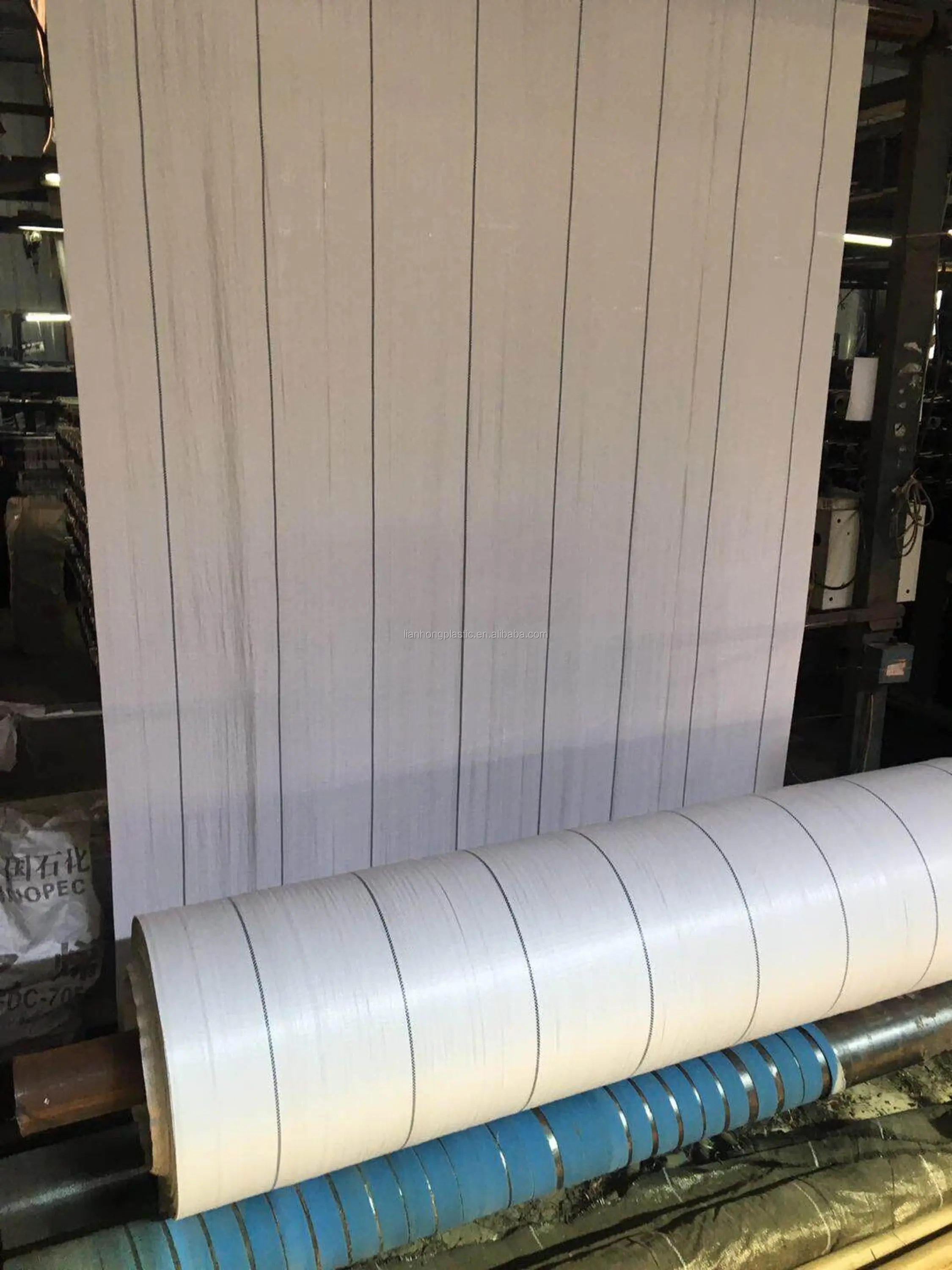 White Weed Control Mat With Line,Pp Garden Ground Cover,Landscape