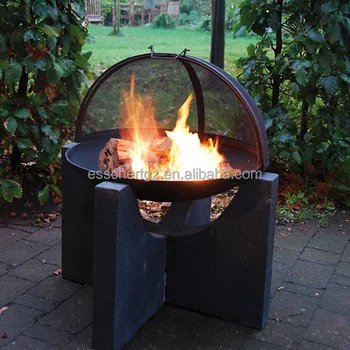 Esschert Design Concrete Base Cast Iron Outdoor Heavy Duty Esschert Design Concrete Base Cast
