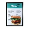 black mitered corner snap poster frame restaurant menu list frame