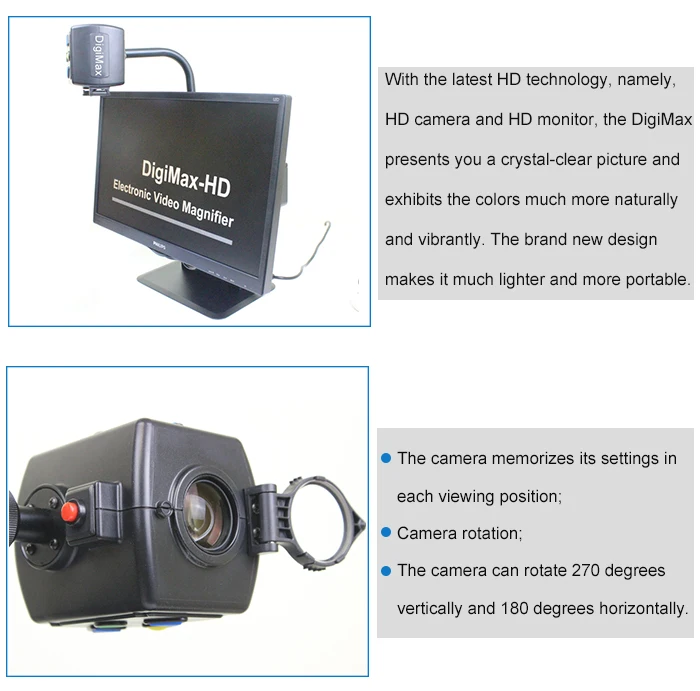 High Quality Digimax Hd Desktop Digital Video Magnifier Low Vision Reading Aids Buy Portable