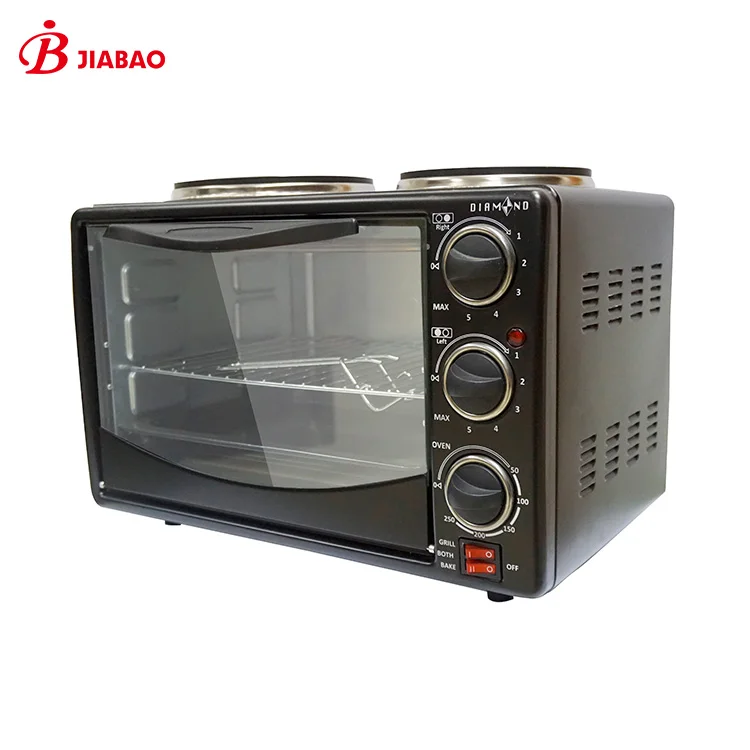 Horno Tostador Eléctrico Para El Hogar,Máquina Para Hacer Pan Y Pizza,Horno  Tostador Con 2 Placas Calientes - Buy Horno Eléctrico Para Tostadas,Horno  Eléctrico Para El Hogar,Horno Tostador Con 2 Platos Calientes Product