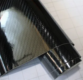 Tj Vinyl 5d High Glossy Black Carbon Fiber Car Interior Decoration Vinyl Wrap Sticker With Air Drain 1 52 20m Buy 5d High Glossy Black Carbon