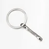 Key Split Ring With Snake Chain Nickel Plate