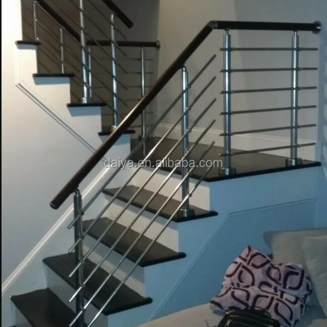 Modern Design Ms Pipe Railing With Stainless Steel Solid And Hollow Rod Bar Staircase Usage