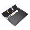 Customized logo pu business computer bag notebook folder
