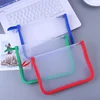 waterproof candy color zip file bag document