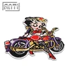 Motor club embroidery flower patch