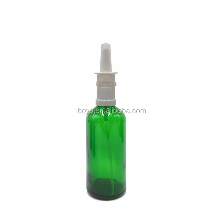 30ml 60ml 120ml Green Glass Nasal Spray Glass Bottle With Spray Buy