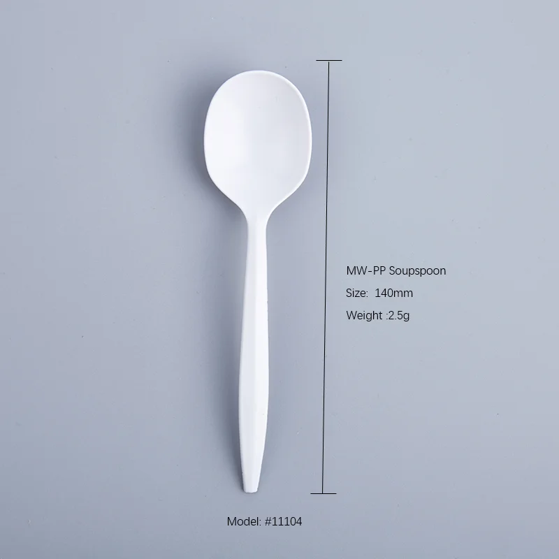 Western Restaurant Sendok Plastik Eco Friendly Spork Knife Fork Spoon Plastic White Cutlery 