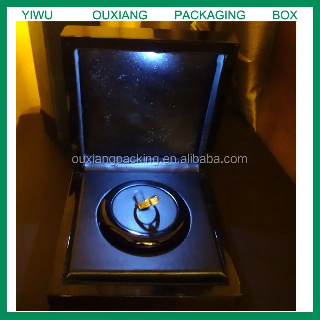 rotating ring box with light
