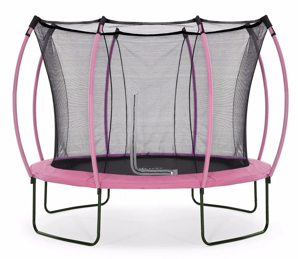 12 Ft Pink Trampoline Tent Is Trampoline Jumping Bed With Safety Net ...