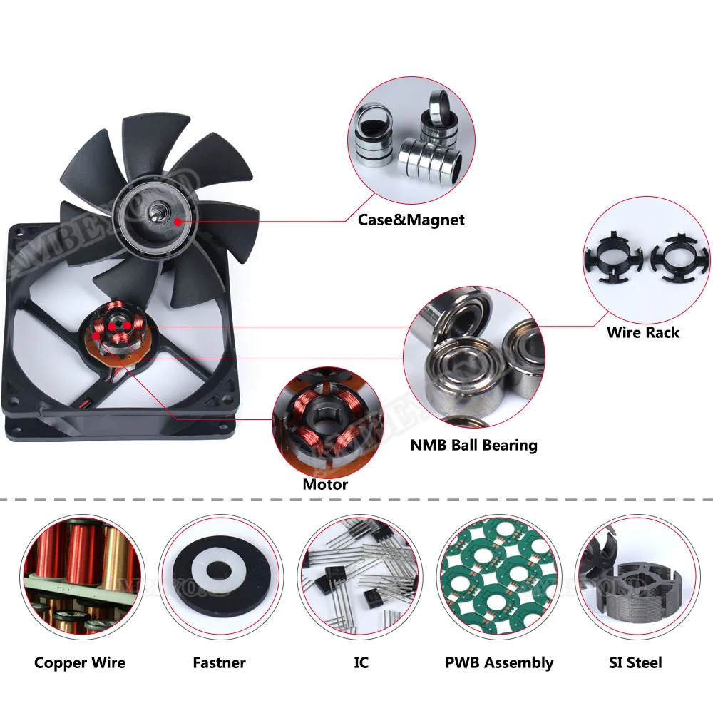 12 V 30x30x7mm Fan Dc Brushless Computer Cooling Fan 30mm 5v Small Dc ...