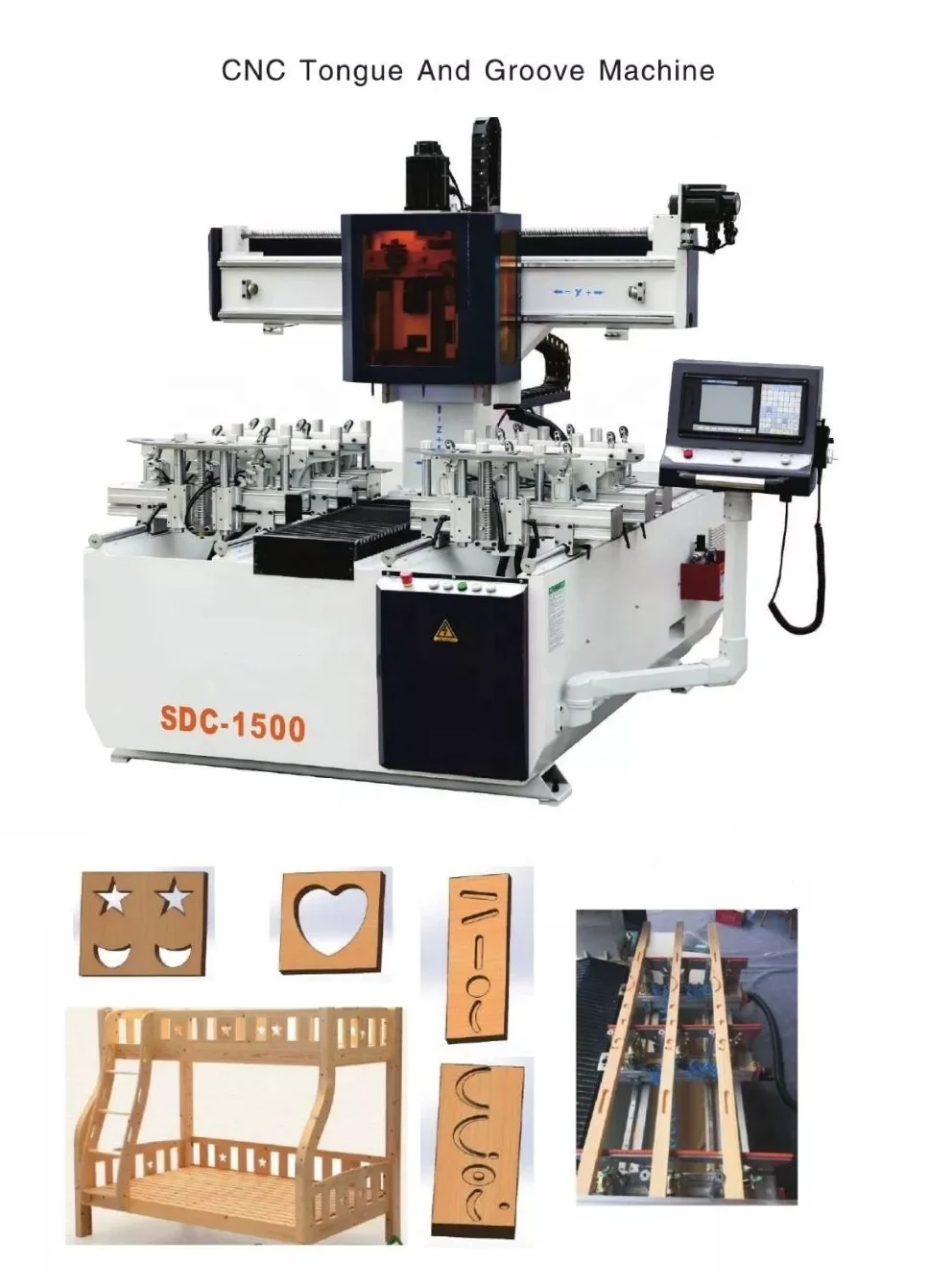 Automatic Woodworking Cnc Tongue And Groove Machine Tenoning Machine