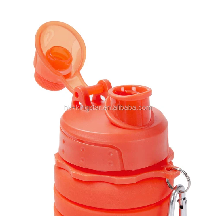 High quality amazon hot sell silicone collapsible water bottle