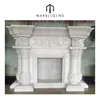 California famous designs natural marble lowes fireplace surrounds