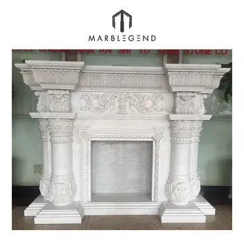 California Famous Designs Natural Marble Lowes Fireplace Surrounds